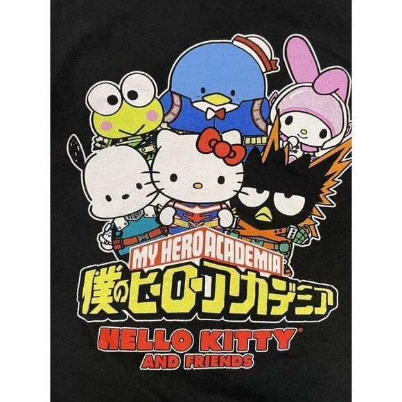 My Hero Academia Hello Kitty And Friends T-shirt Men XXL Characters Anime - Picture 2 of 5